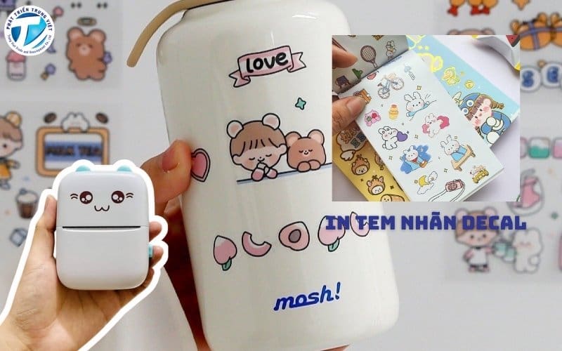 In tem nhãn decal với máy in decal mini